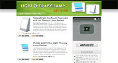 Desktop Screenshot of lighttherapylampreviews.com