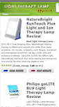 Mobile Screenshot of lighttherapylampreviews.com