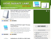 Tablet Screenshot of lighttherapylampreviews.com